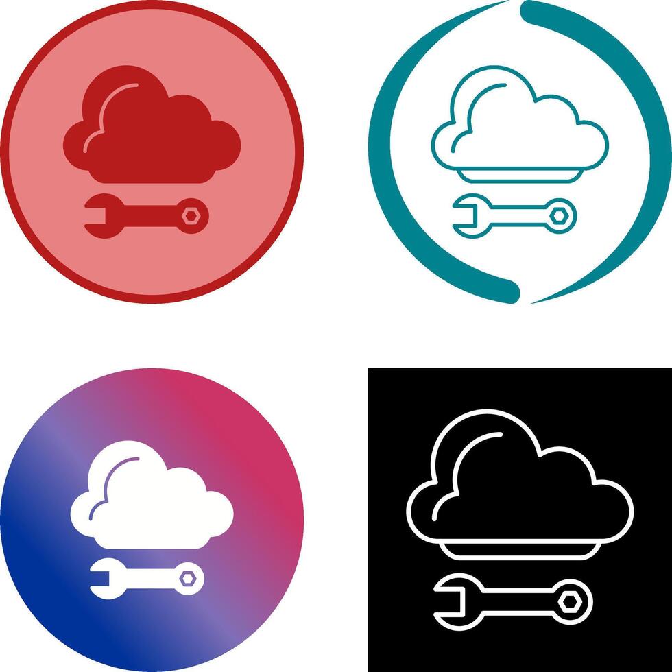 Cloud Computing Icon Design vector