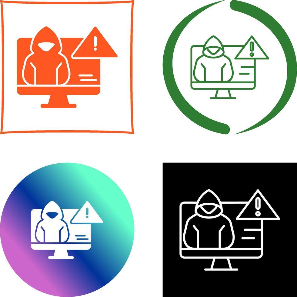 Threat Icon Design vector