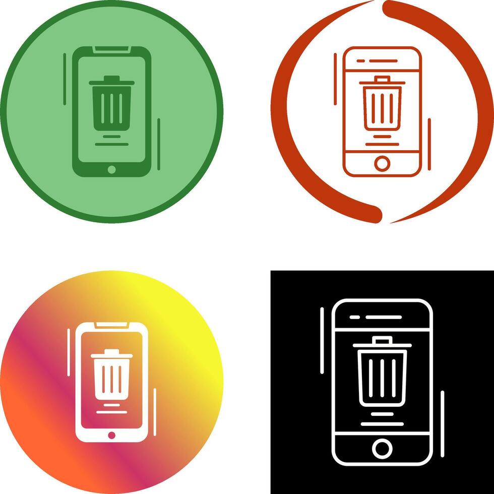 Delete Icon Design vector