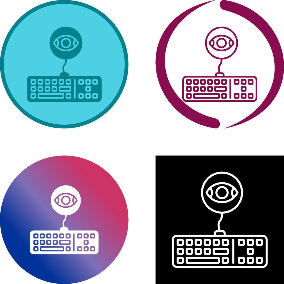 Keylogger Icon Design vector
