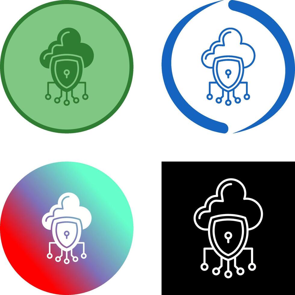 Data Protection Icon Design vector