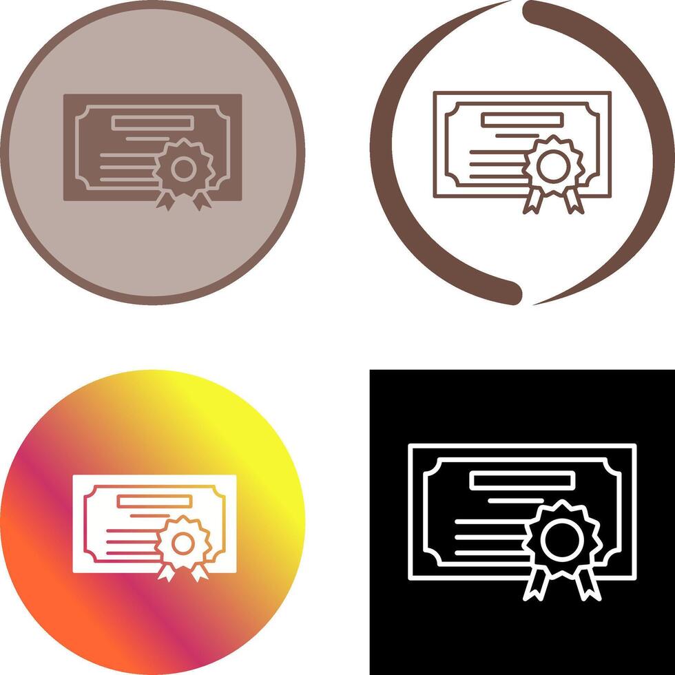Diploma Icon Design vector