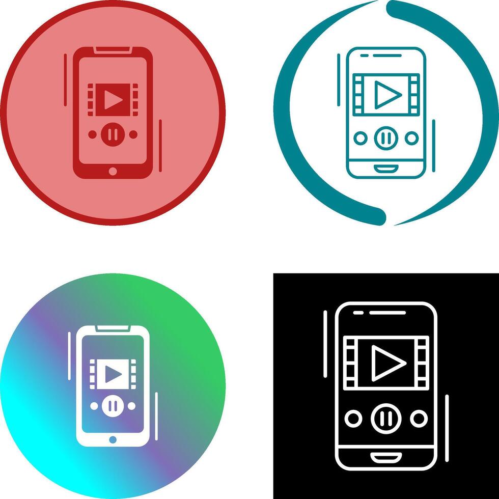 Recorder Icon Design vector