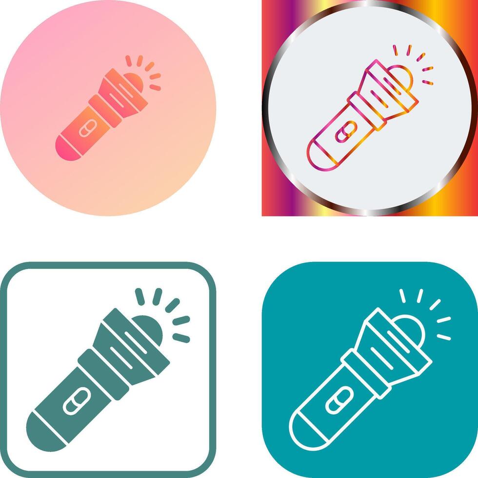 Flashlight Icon Design vector