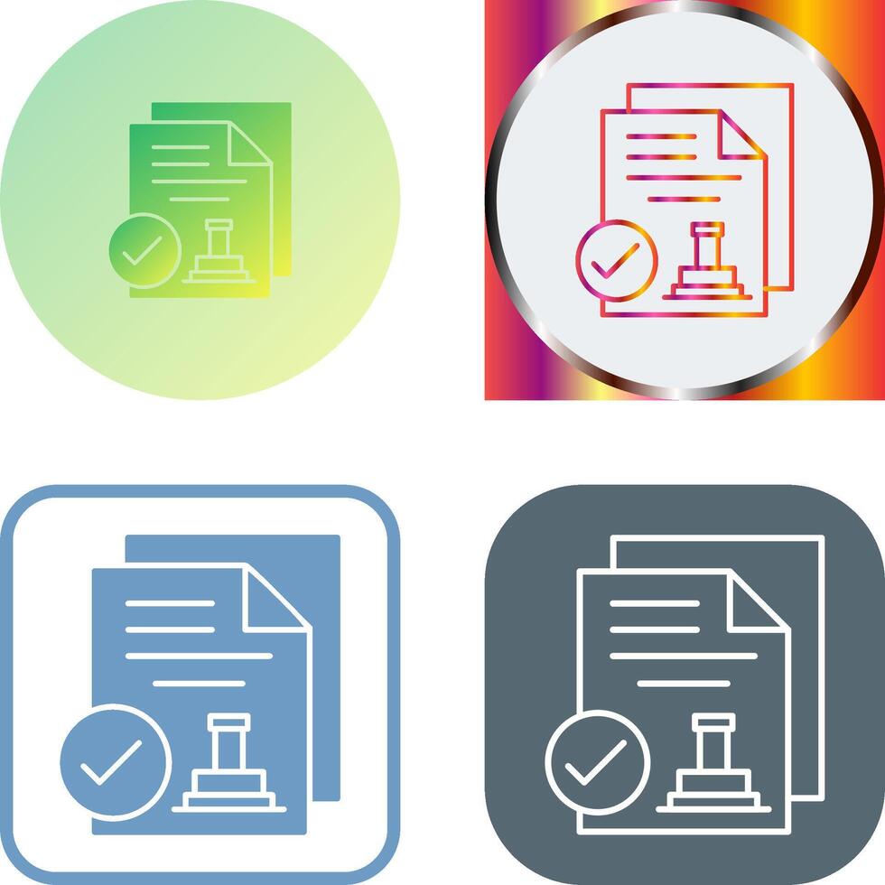 Approved Icon Design vector