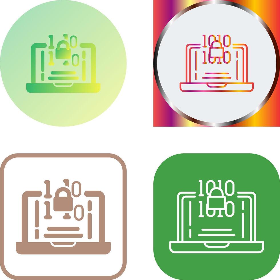 Encryption Icon Design vector