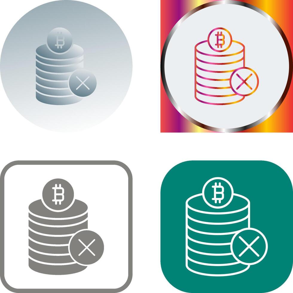 Not Accepted Icon Design vector