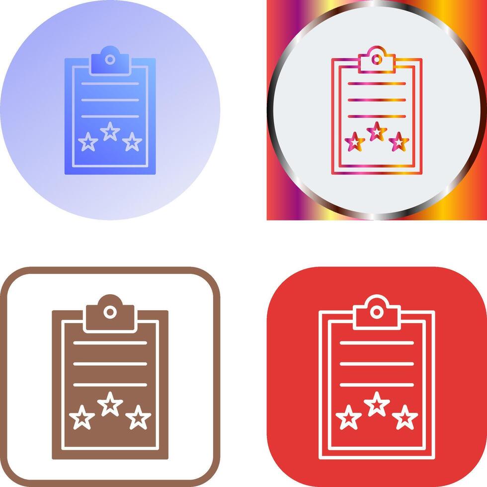 Result Icon Design vector