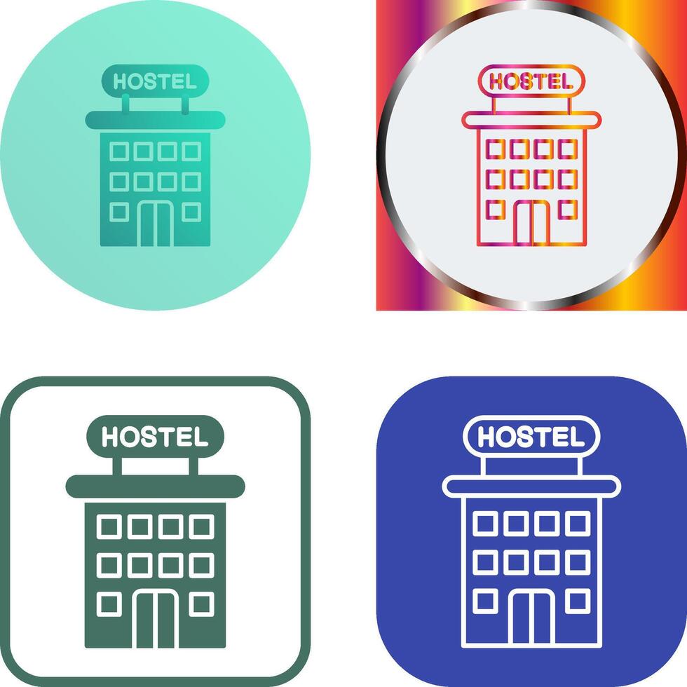 Hostel Icon Design vector