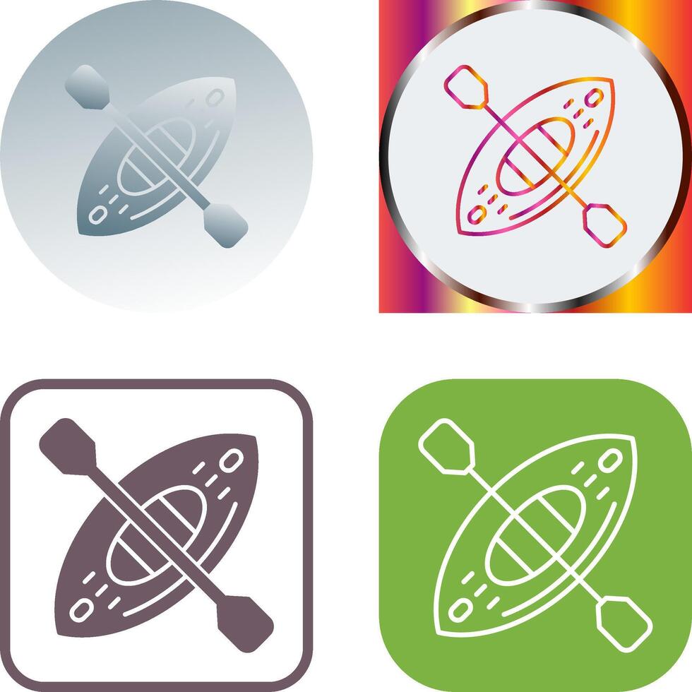 Kayak Icon Design vector