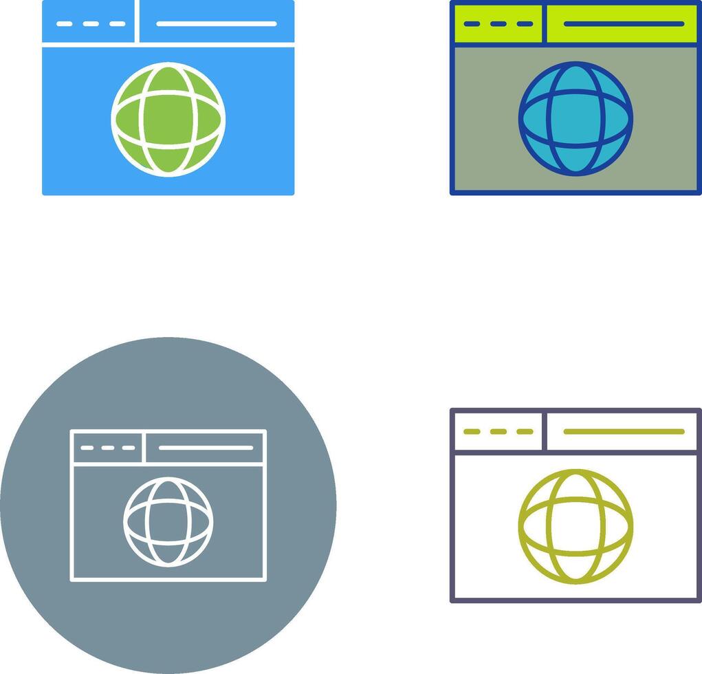 Web Page Icon Design vector