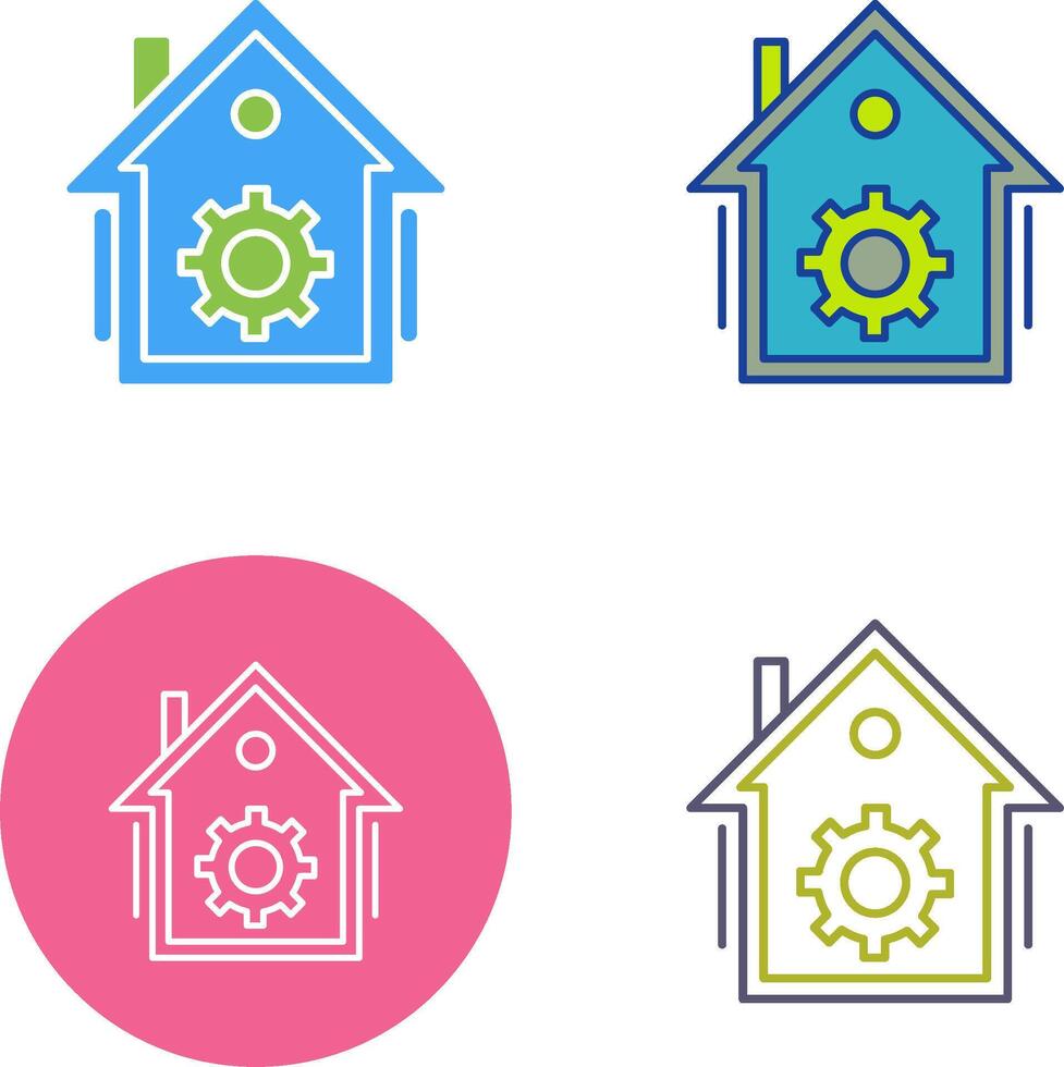 Home Automation Icon Design vector