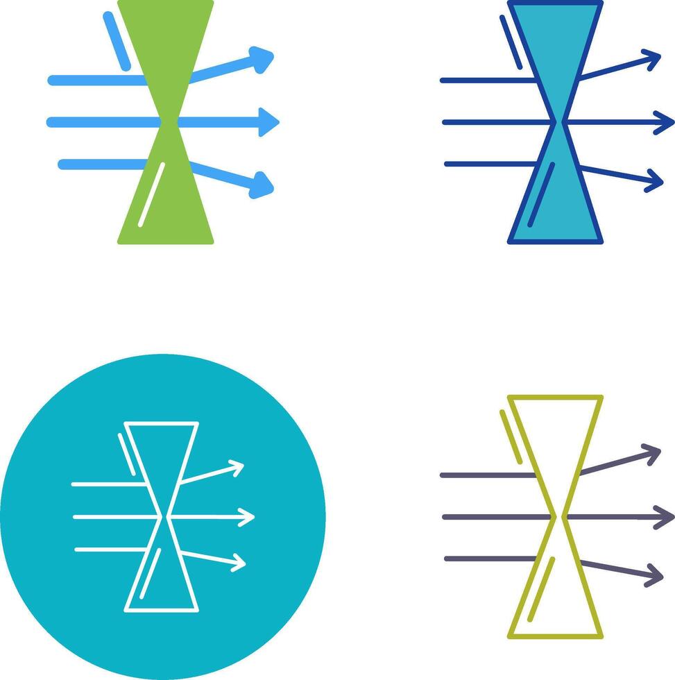 Dispersion Icon Design vector