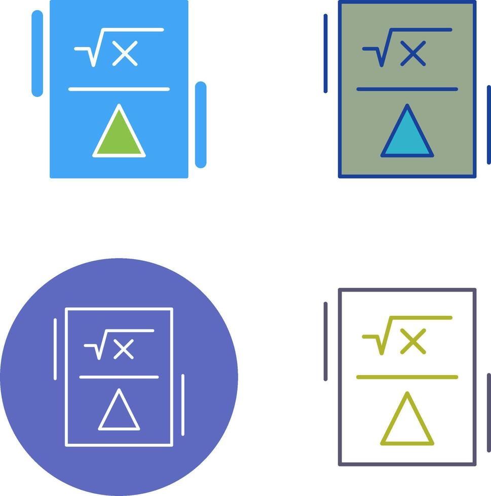 Formula Icon Design vector