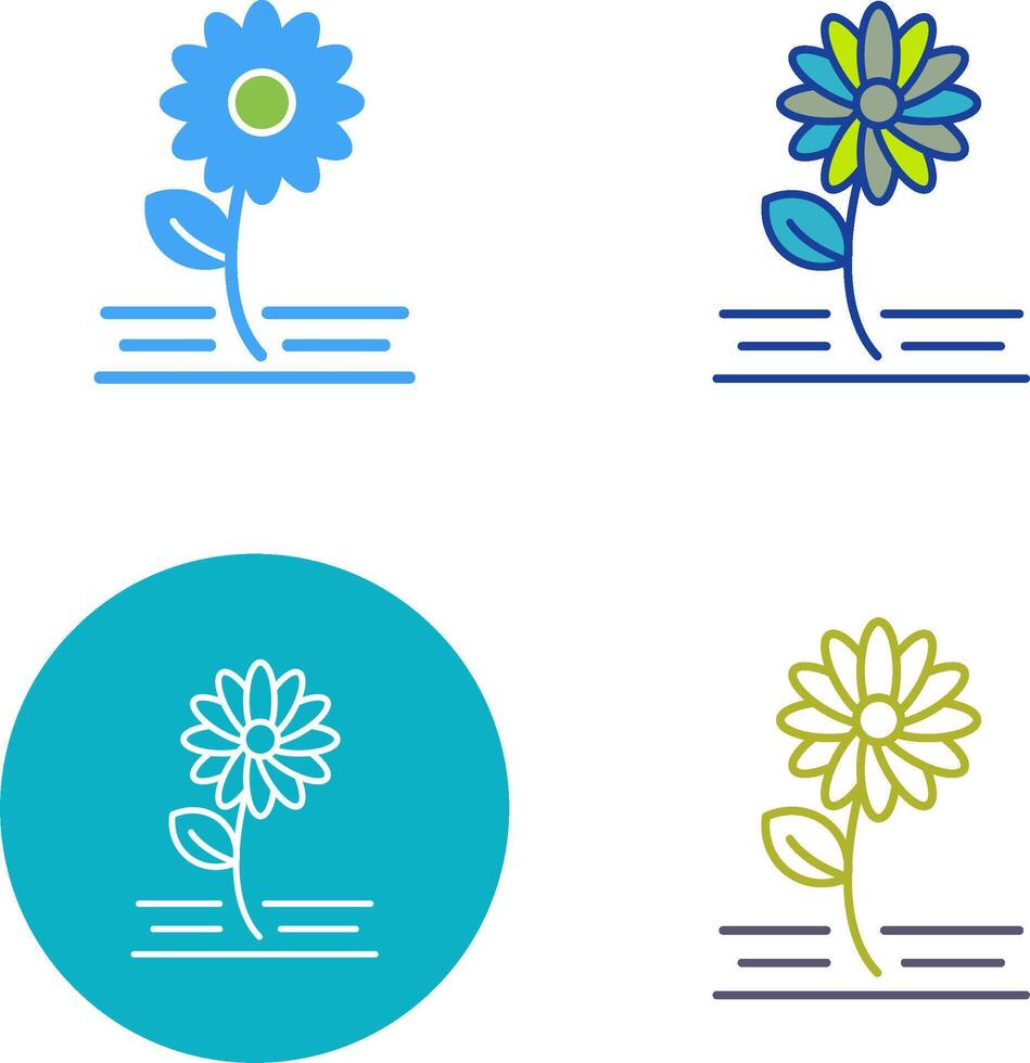Flowers Icon Design vector
