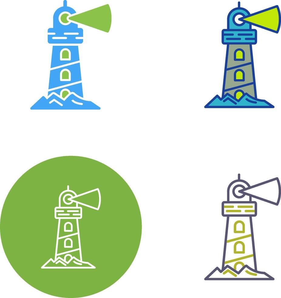 diseño de icono de faro vector