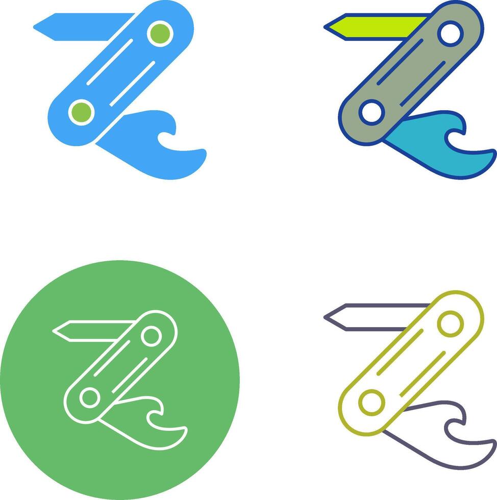 Swiss Army Knife Icon Design vector