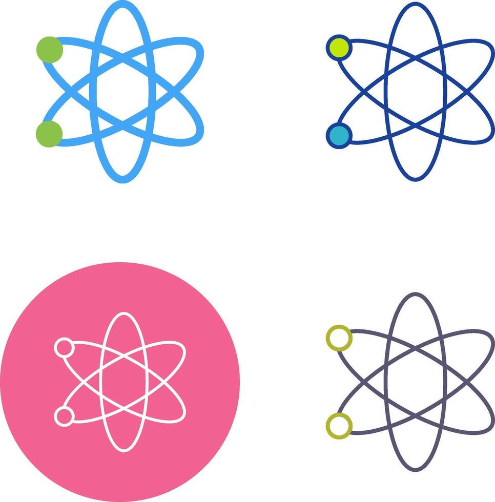 Atom Icon Design vector