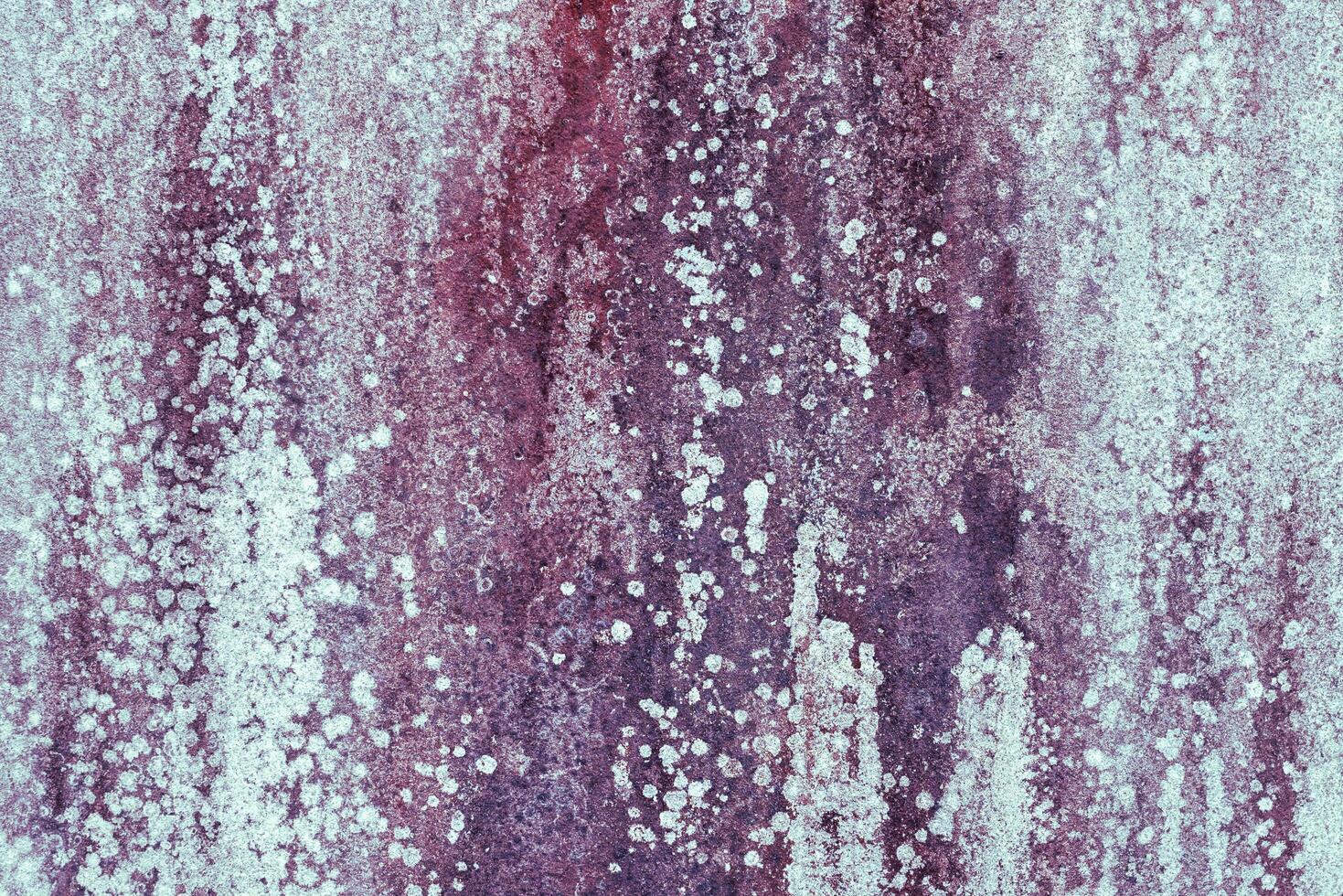 The surface of the cement wall with paint stains from prolonged washing by water photo
