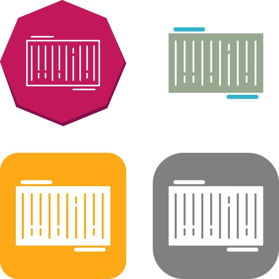 Barcode Icon Design vector