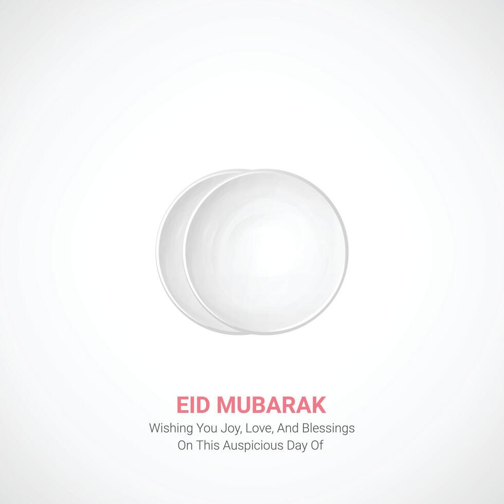 Eid Mubarak. Eid Mubarak creative ads design. social media poster, , 3D illustration. vector