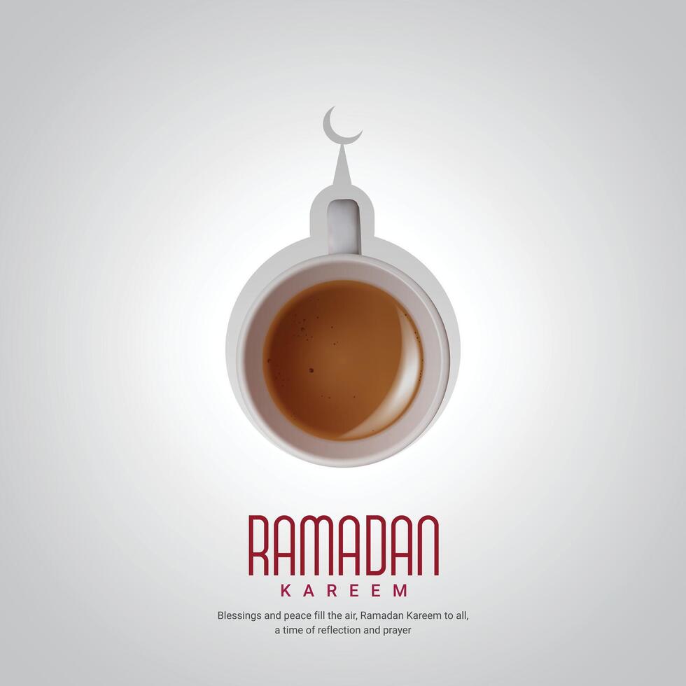 Ramadan Kareem creative design for social media ads vector