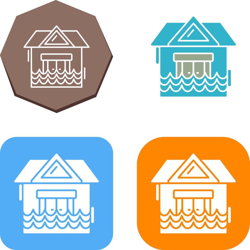 Natural Disaster Icon Design vector