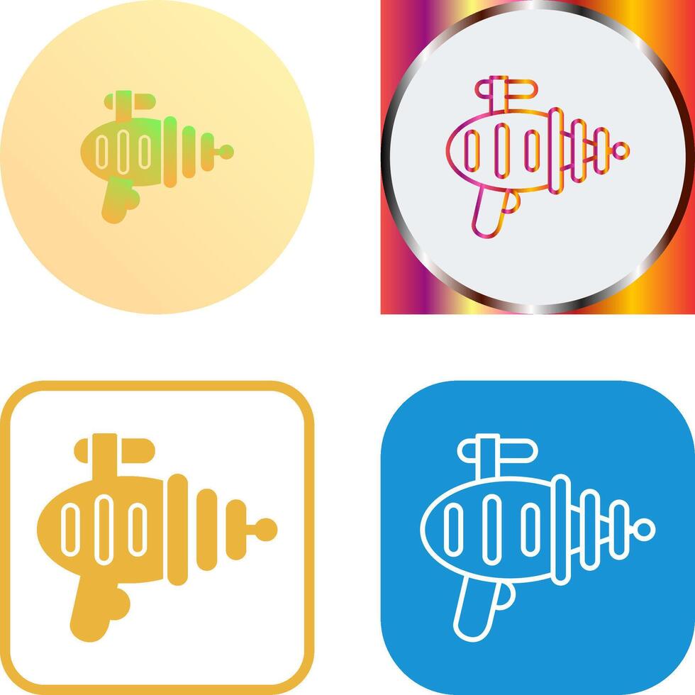 Laser Gun Icon Design vector