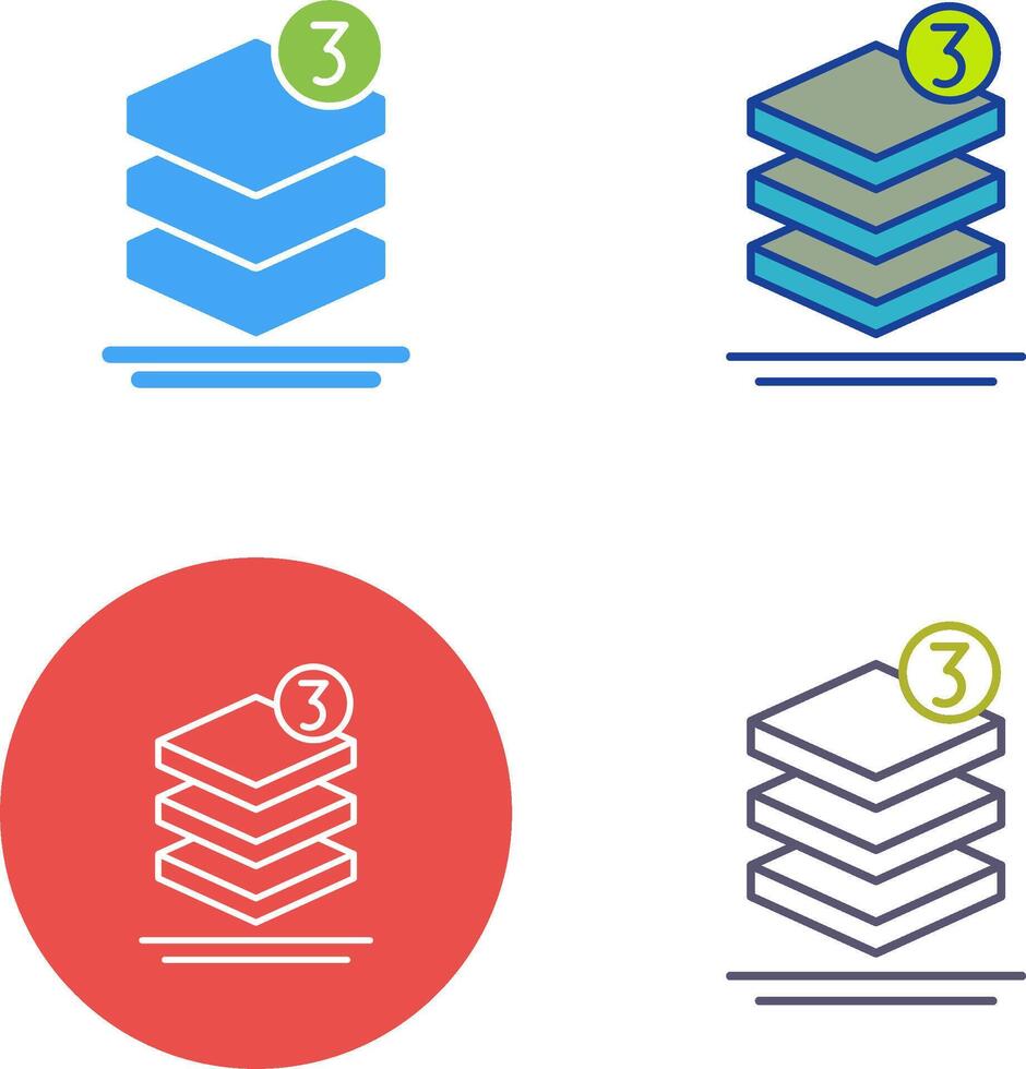 Layers Icon Design vector