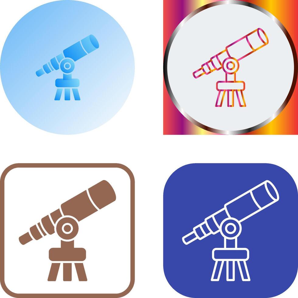 Telescope Icon Design vector