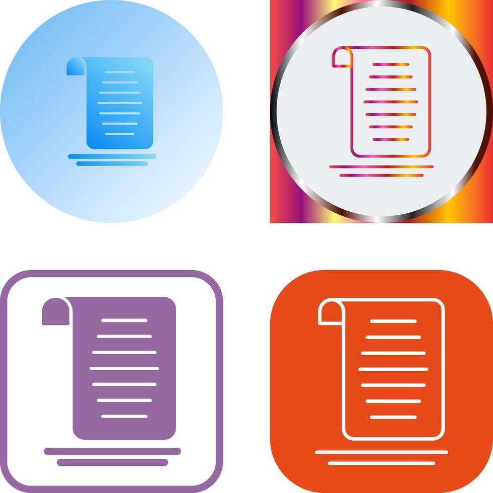 Document Icon Design vector