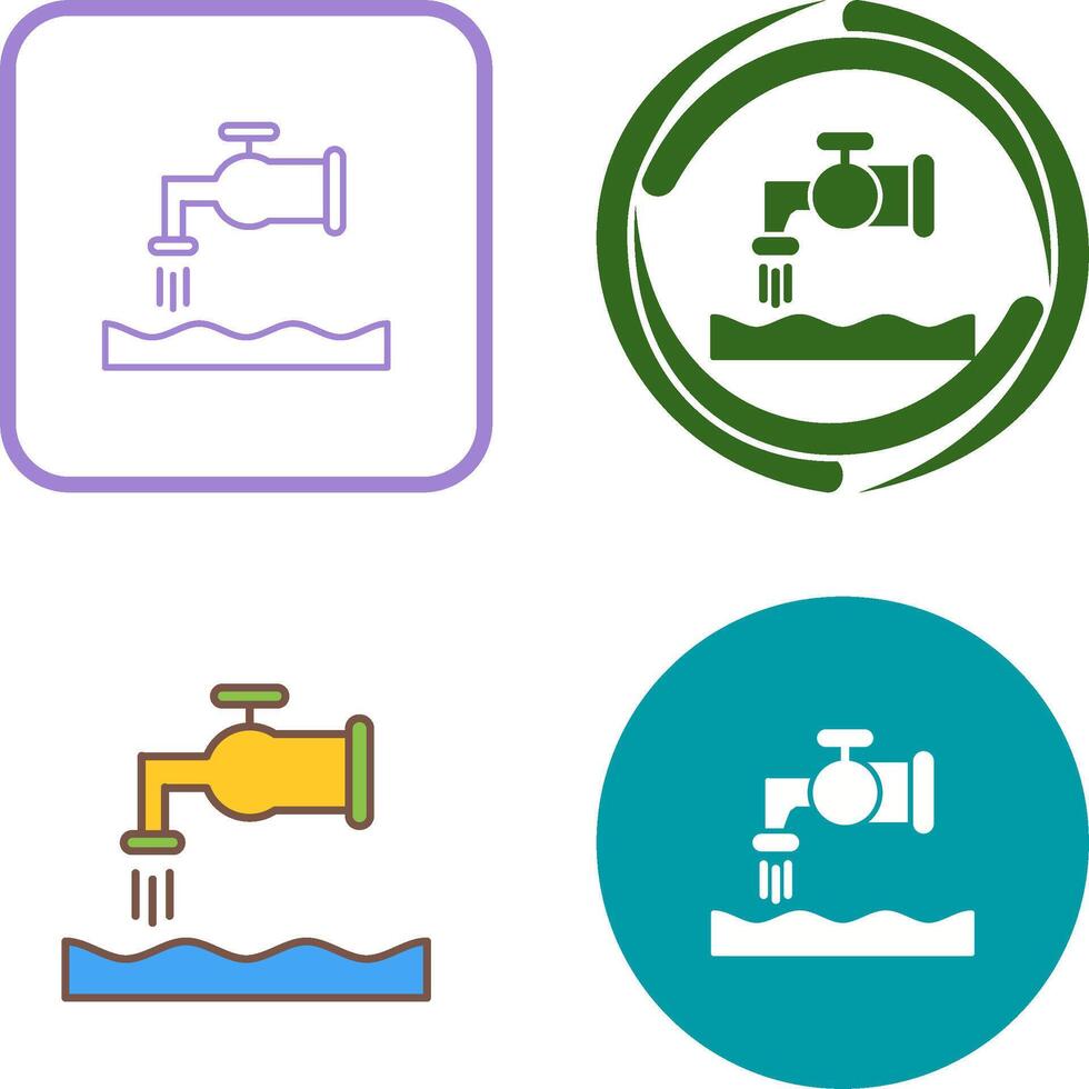 Water House Icon Design vector