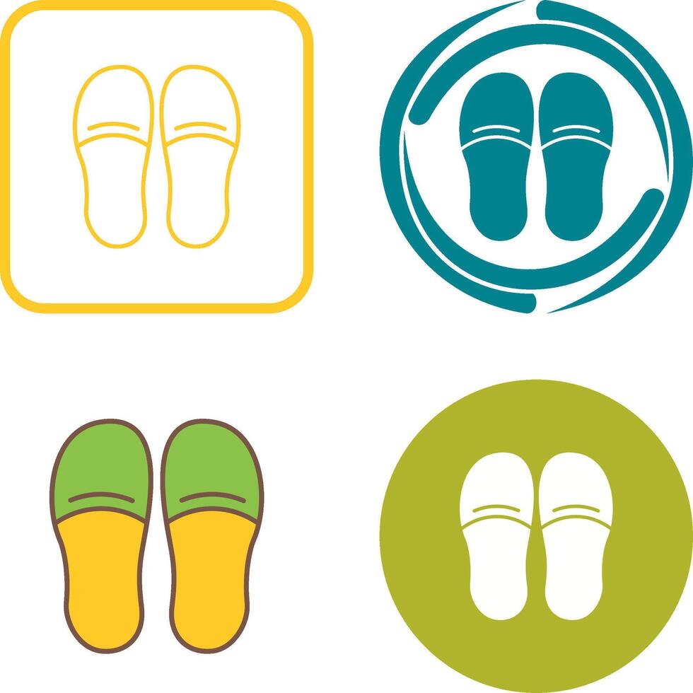 Slippers Icon Design vector
