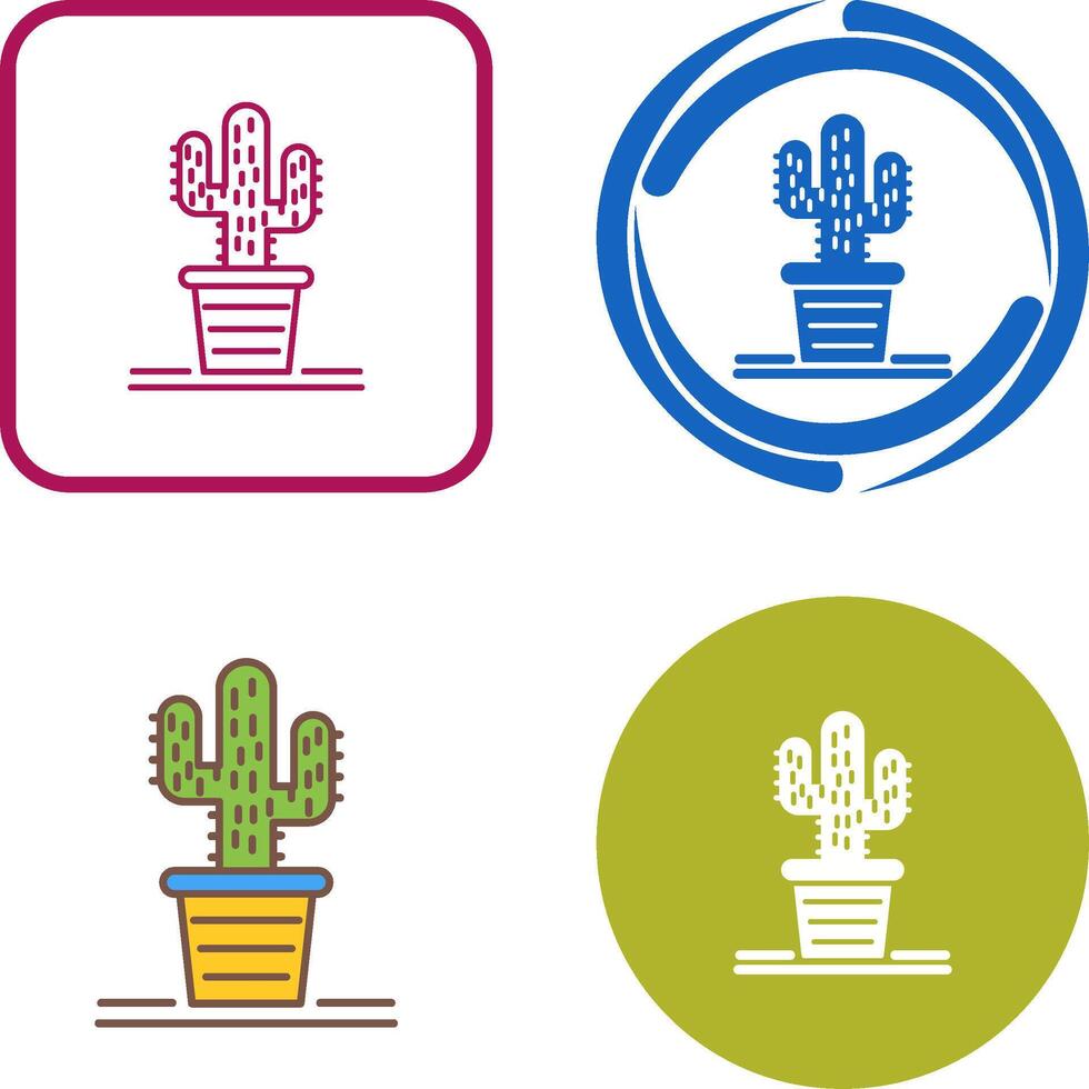 diseño de icono de cactus vector