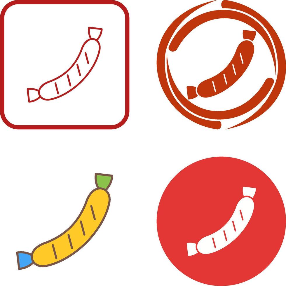 Sausage Icon Design vector