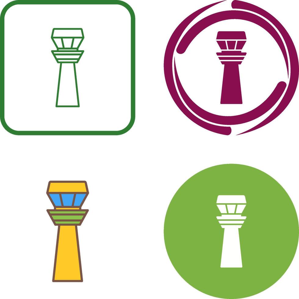 Control Tower Icon Design vector
