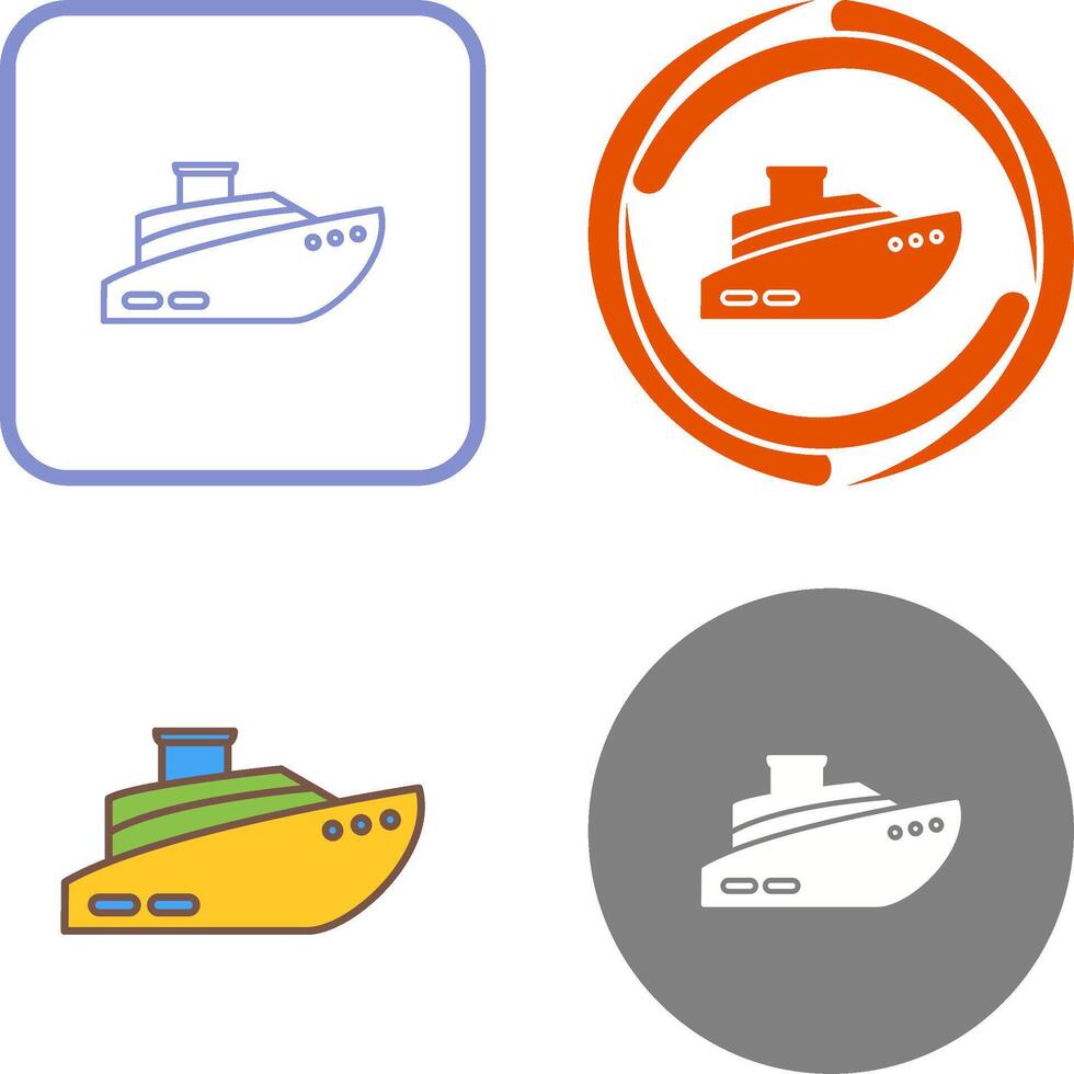 Ship Icon Design vector