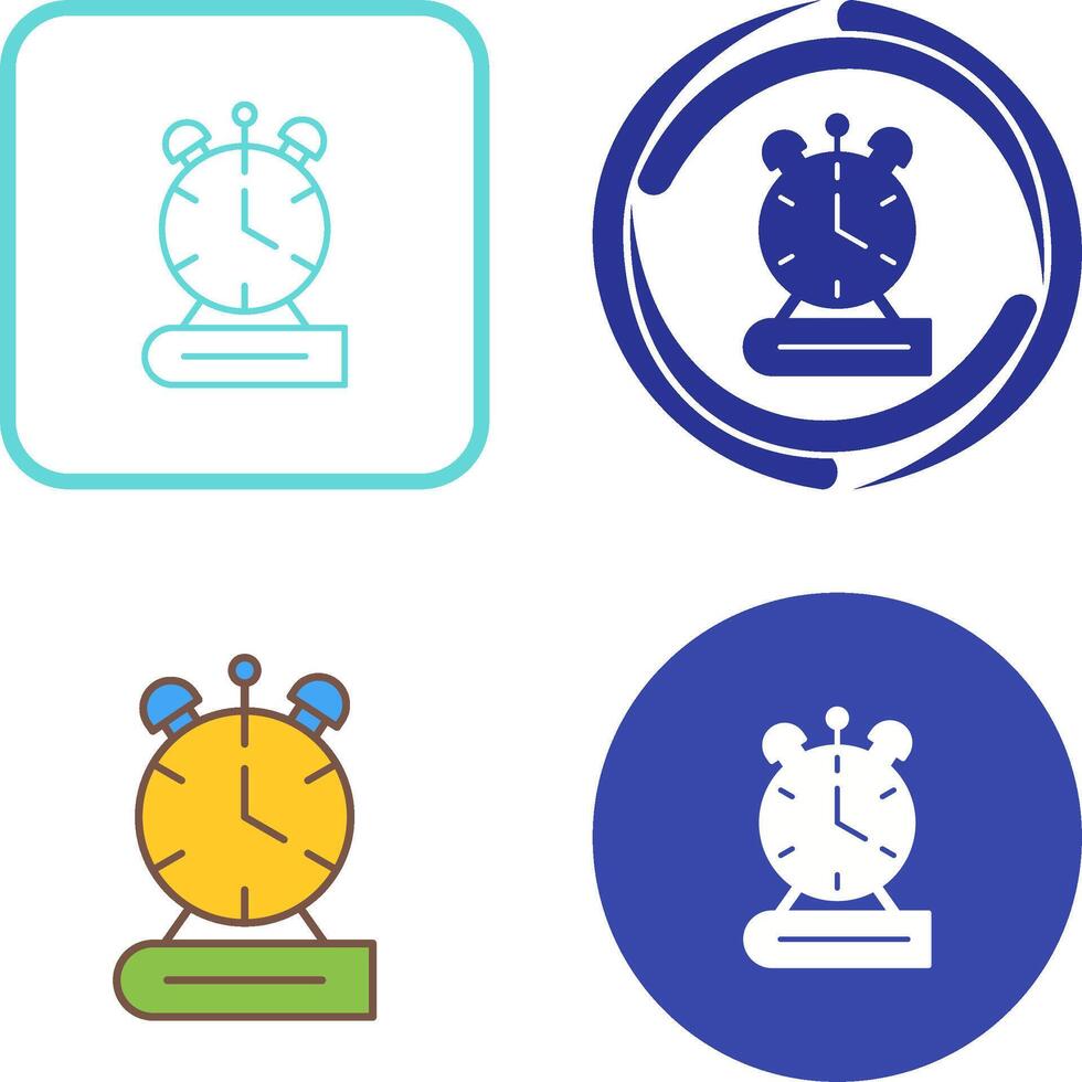 Alarm Clock Icon Design vector