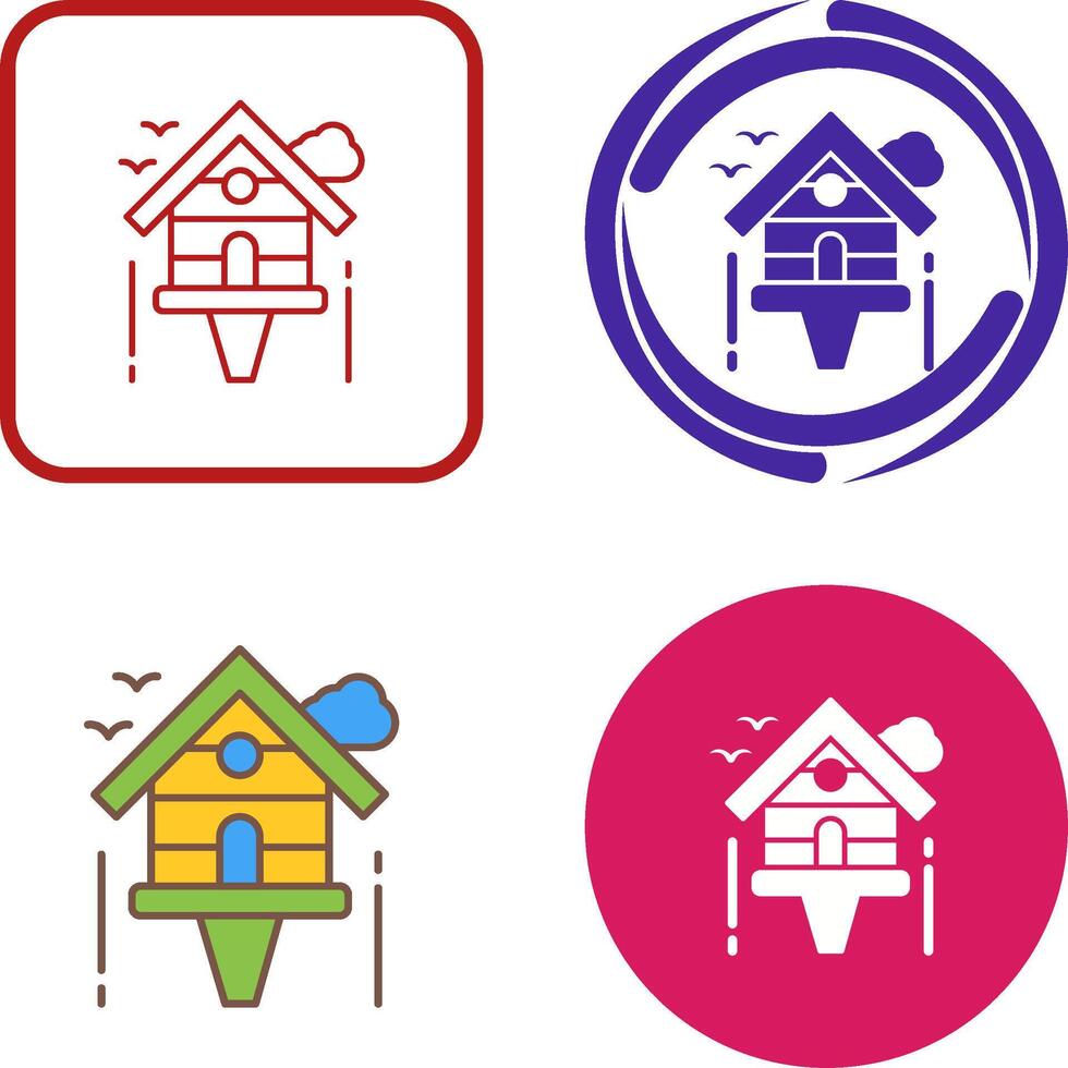 Birdhouse Icon Design vector