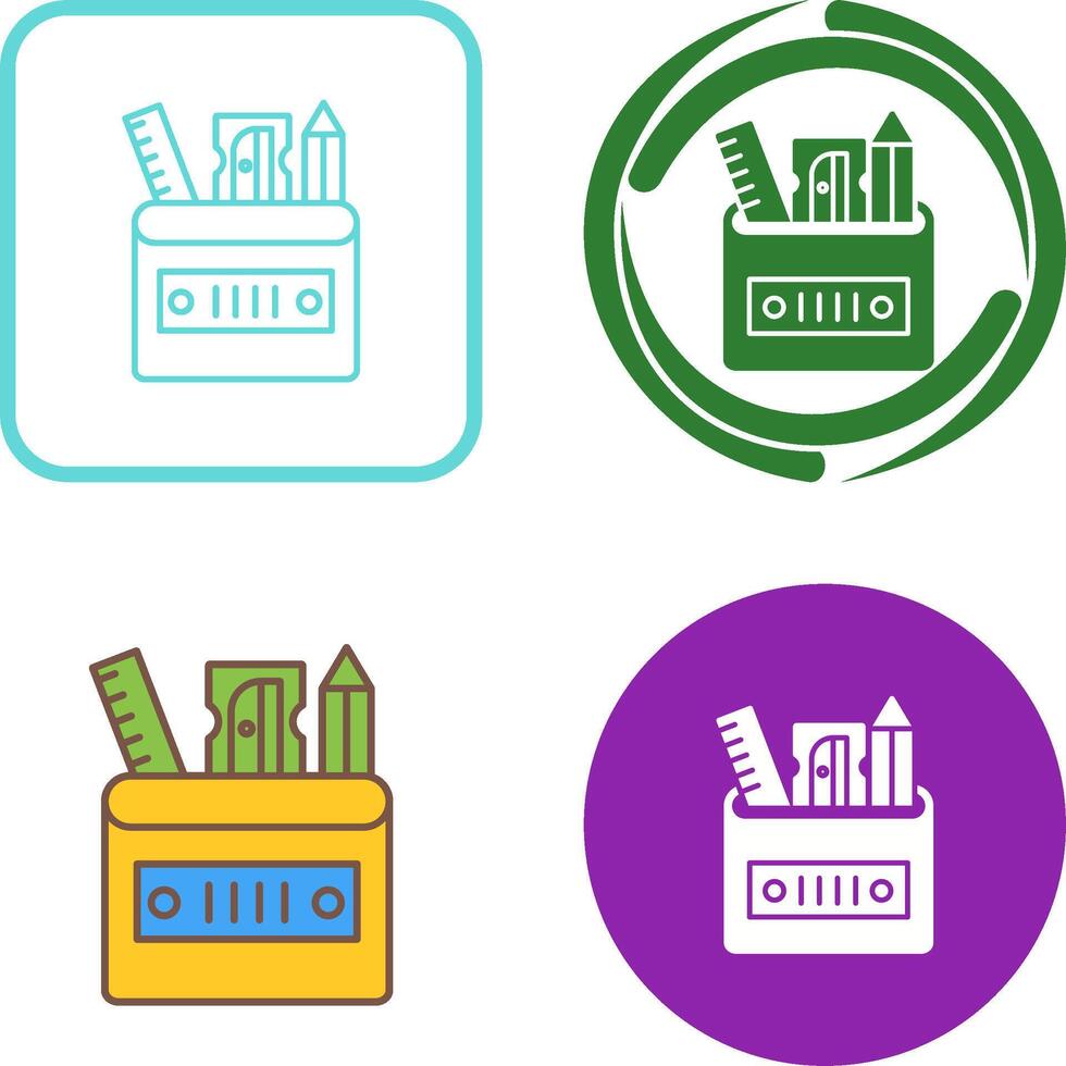 Stationery Icon Design vector