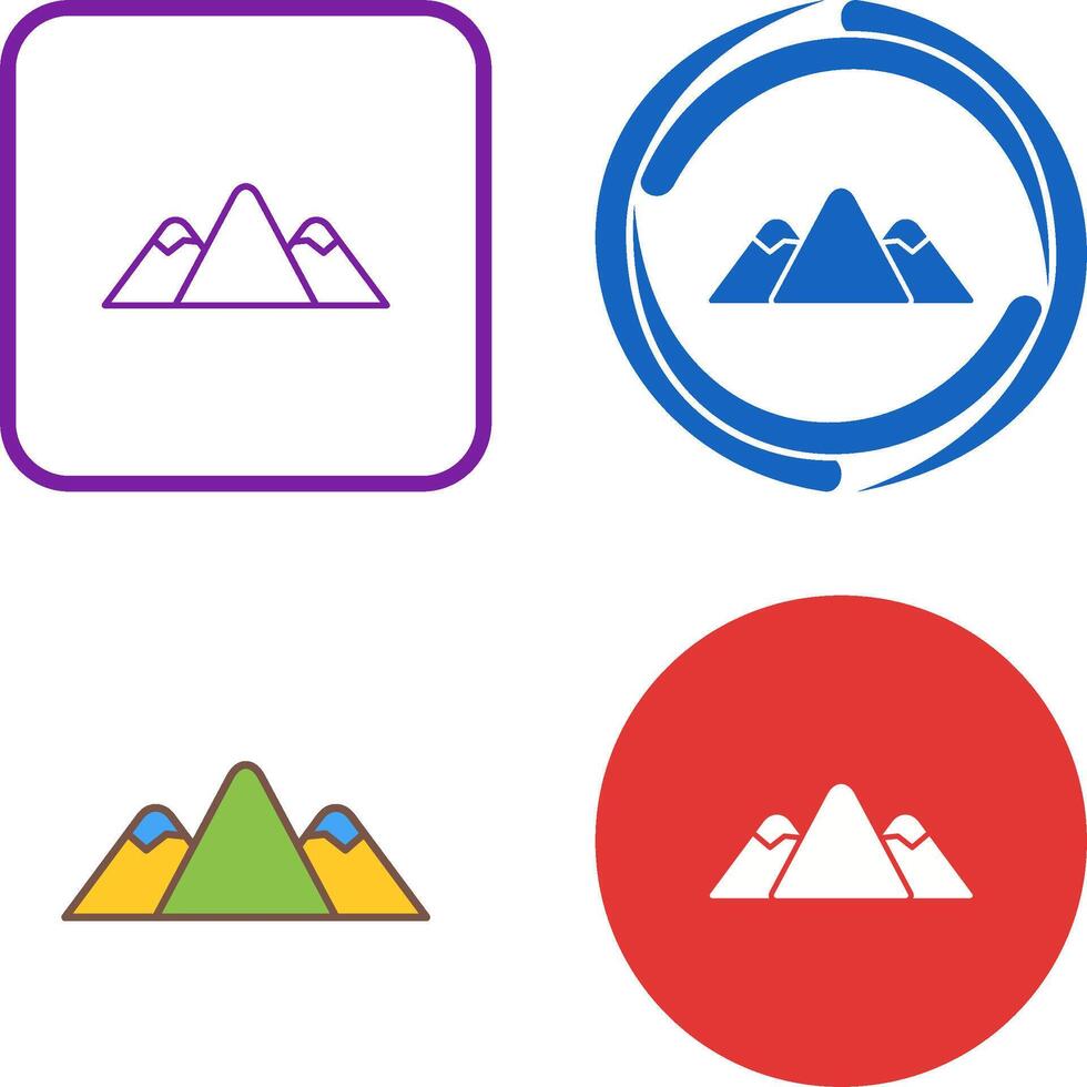 Mountain Icon Design vector