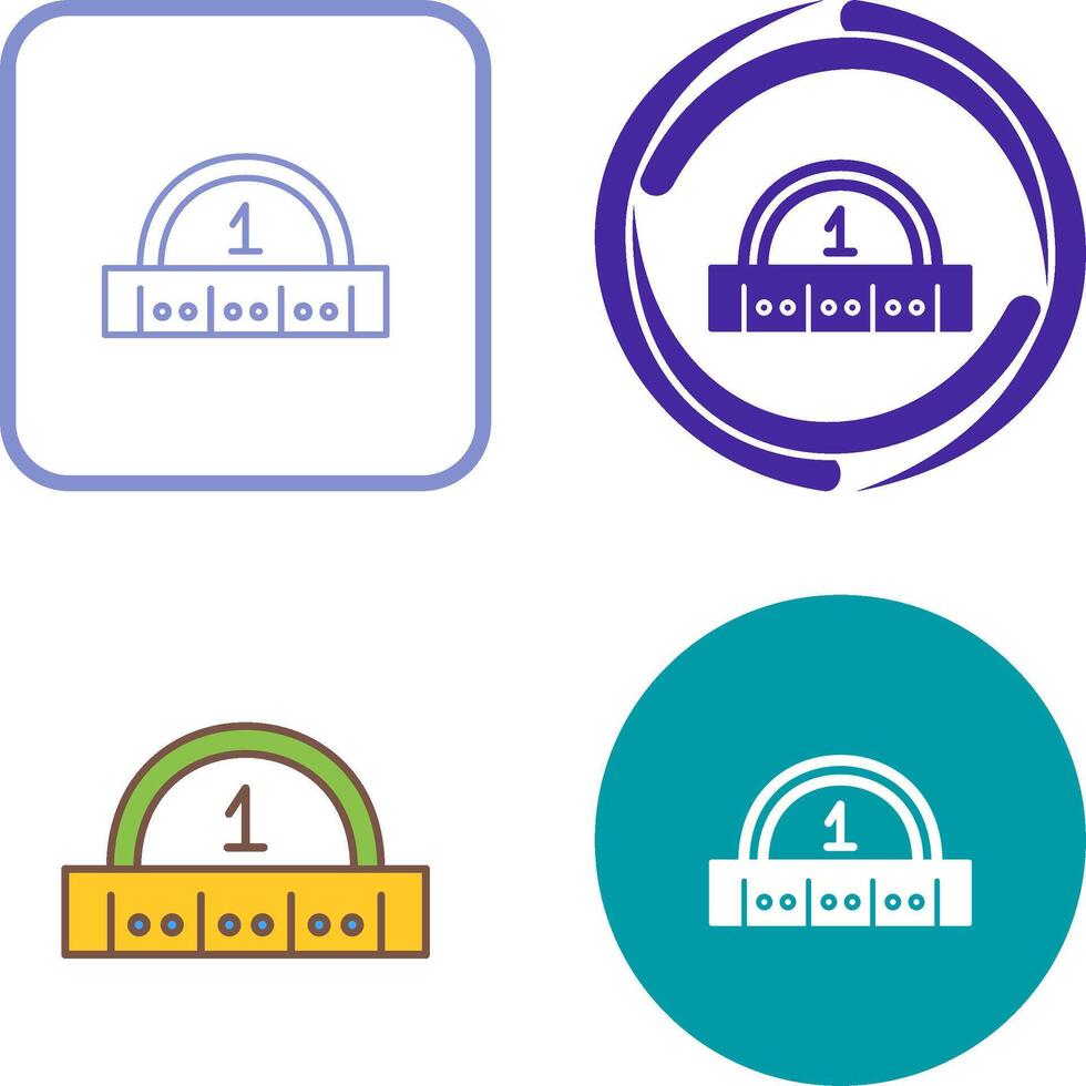 Ruler Icon Design vector