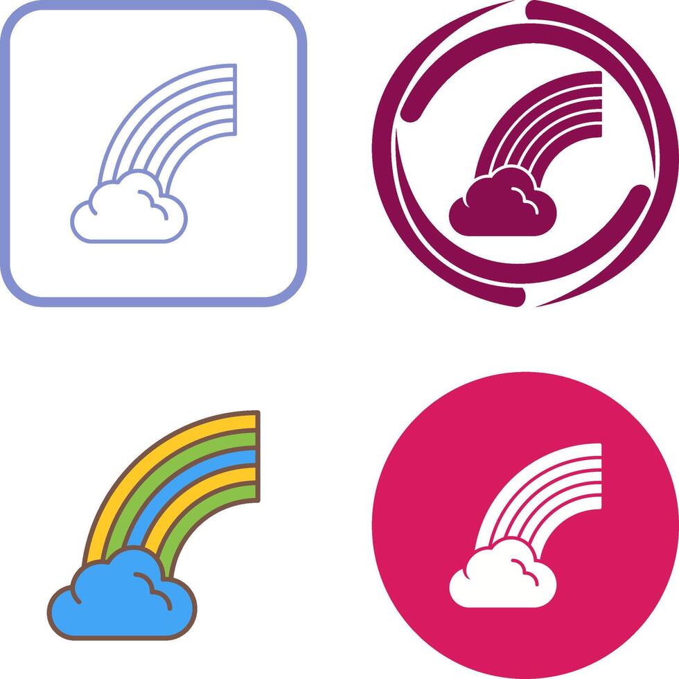 Rainbow Icon Design vector