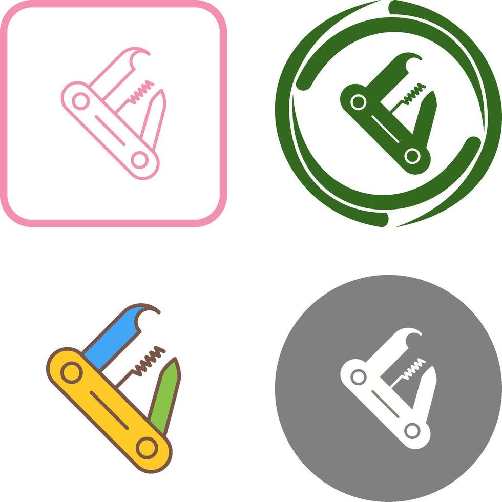 Swiss Army Knife Icon Design vector
