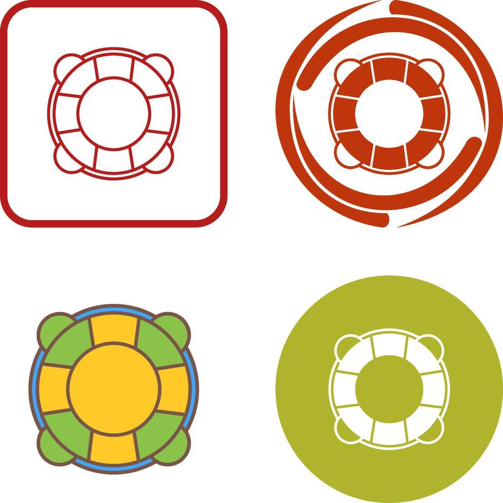 Life Preserver Icon Design vector