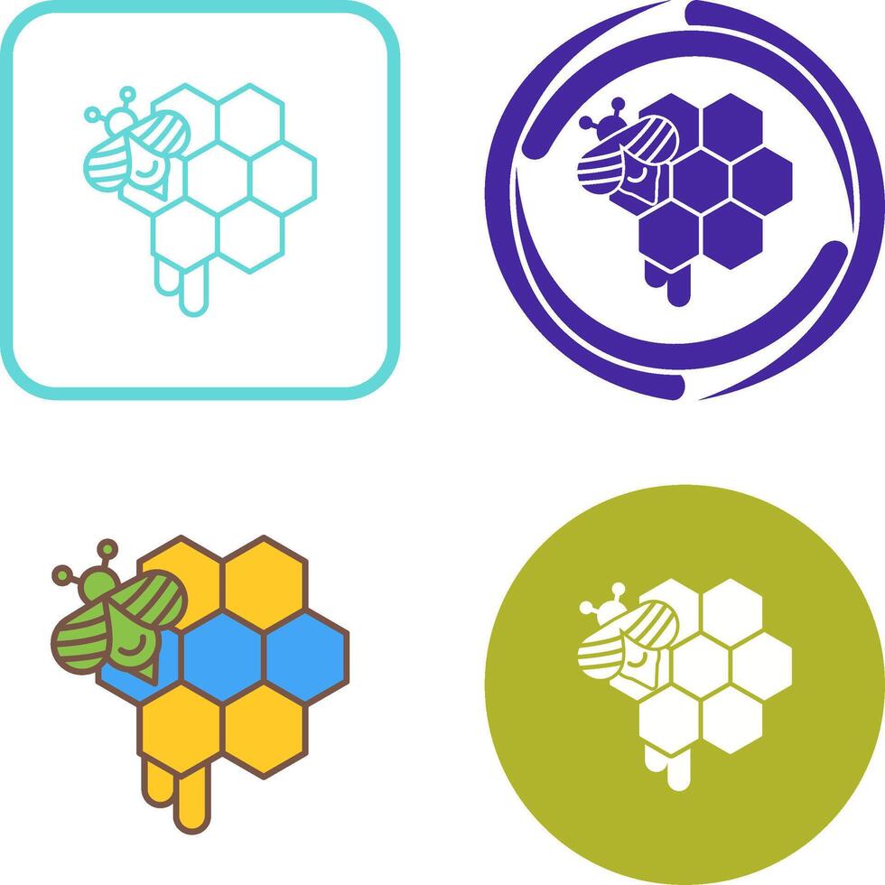 Honeycomb Icon Design vector