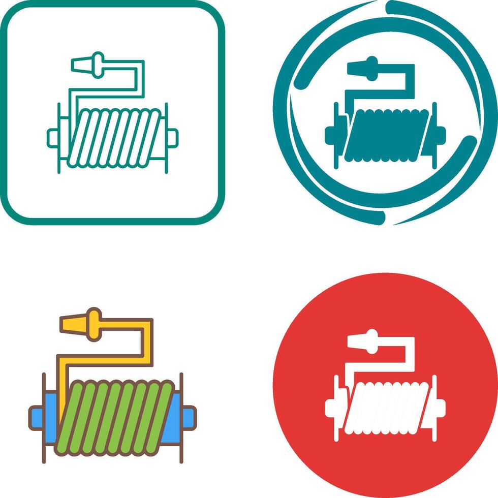 Water Hose Icon Design vector