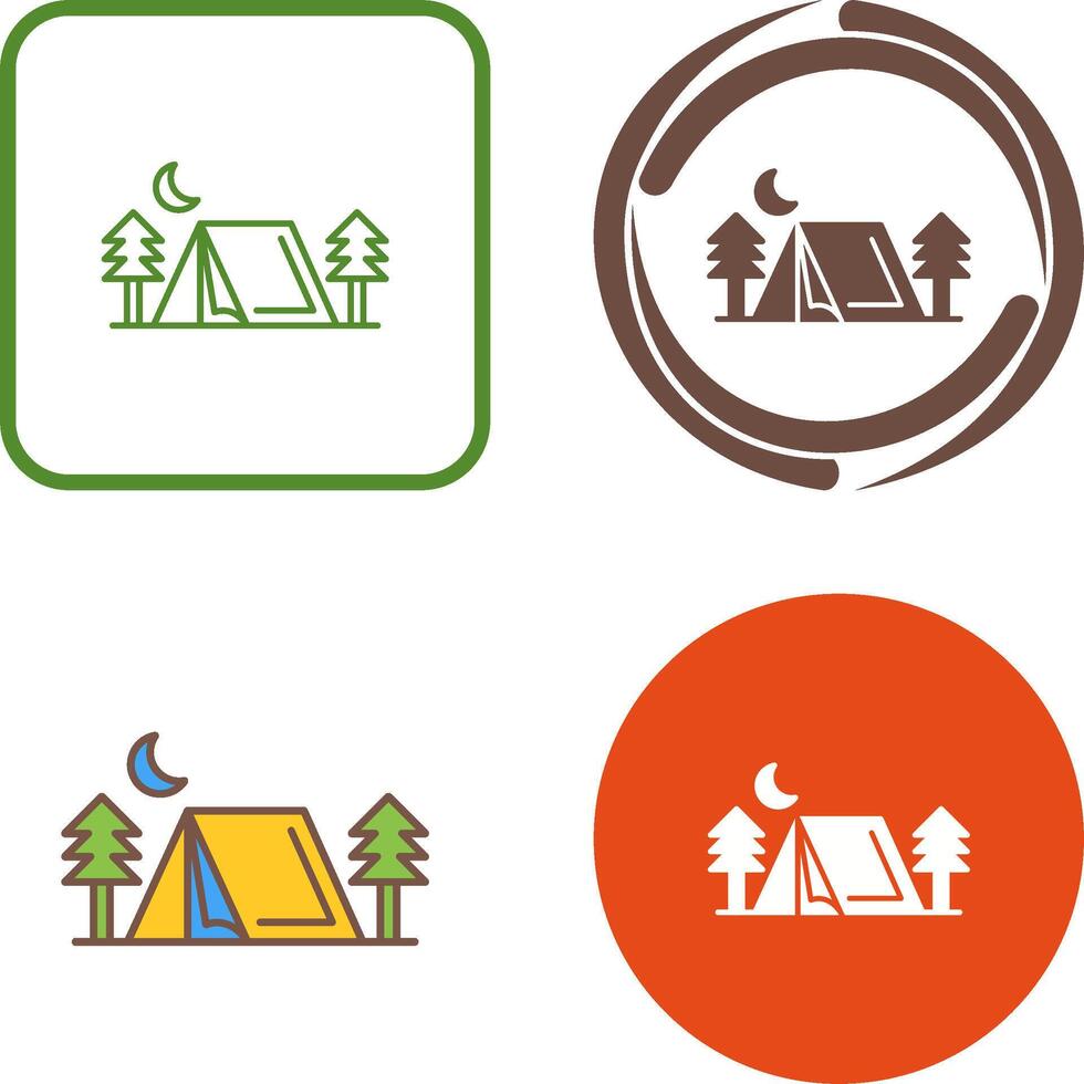 Tent Icon Design vector