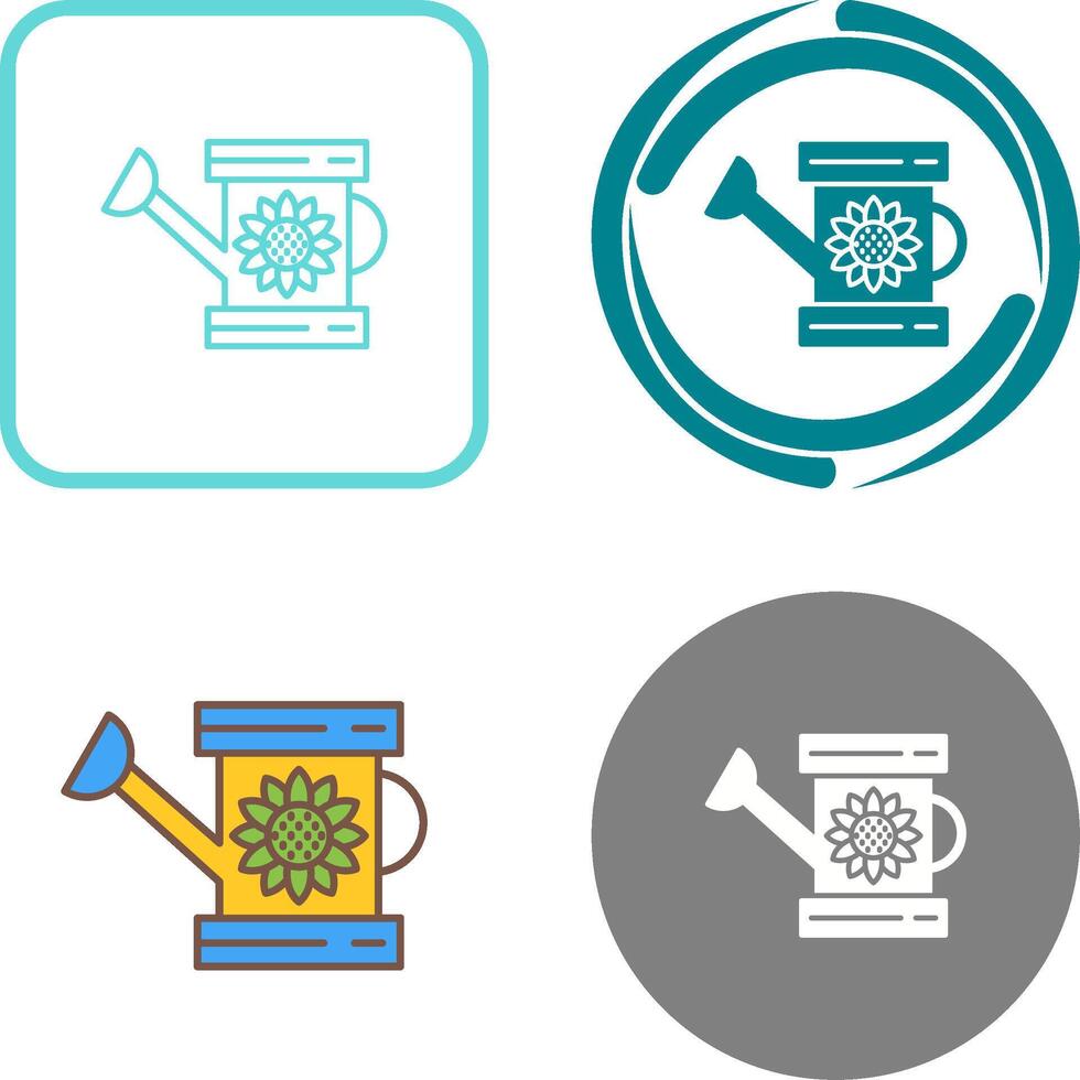 Watering Can Icon Design vector