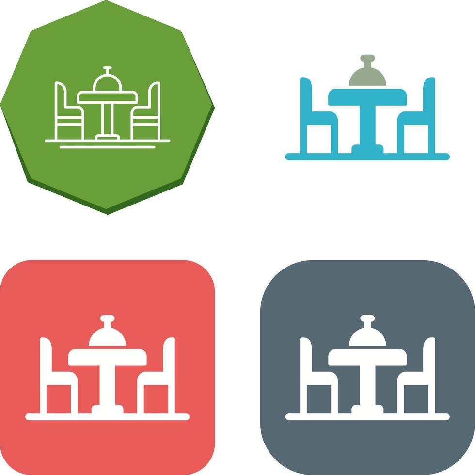 Dinning Table Icon Design vector